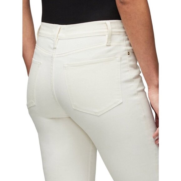 NEW Frame Le High Cropped Skinny Jeans Off White Size 30 - Picture 11 of 14